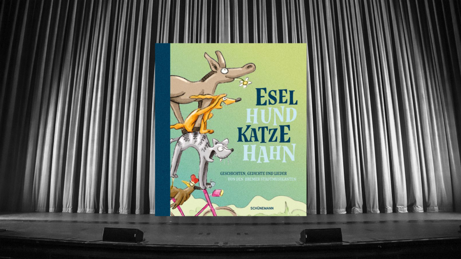 Esel, Hund, Katze, Hahn
